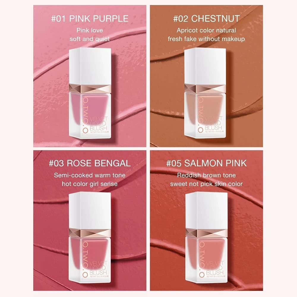 COSLUXE O TWO O Velvet Liquid Blush - #01 Pink Purple