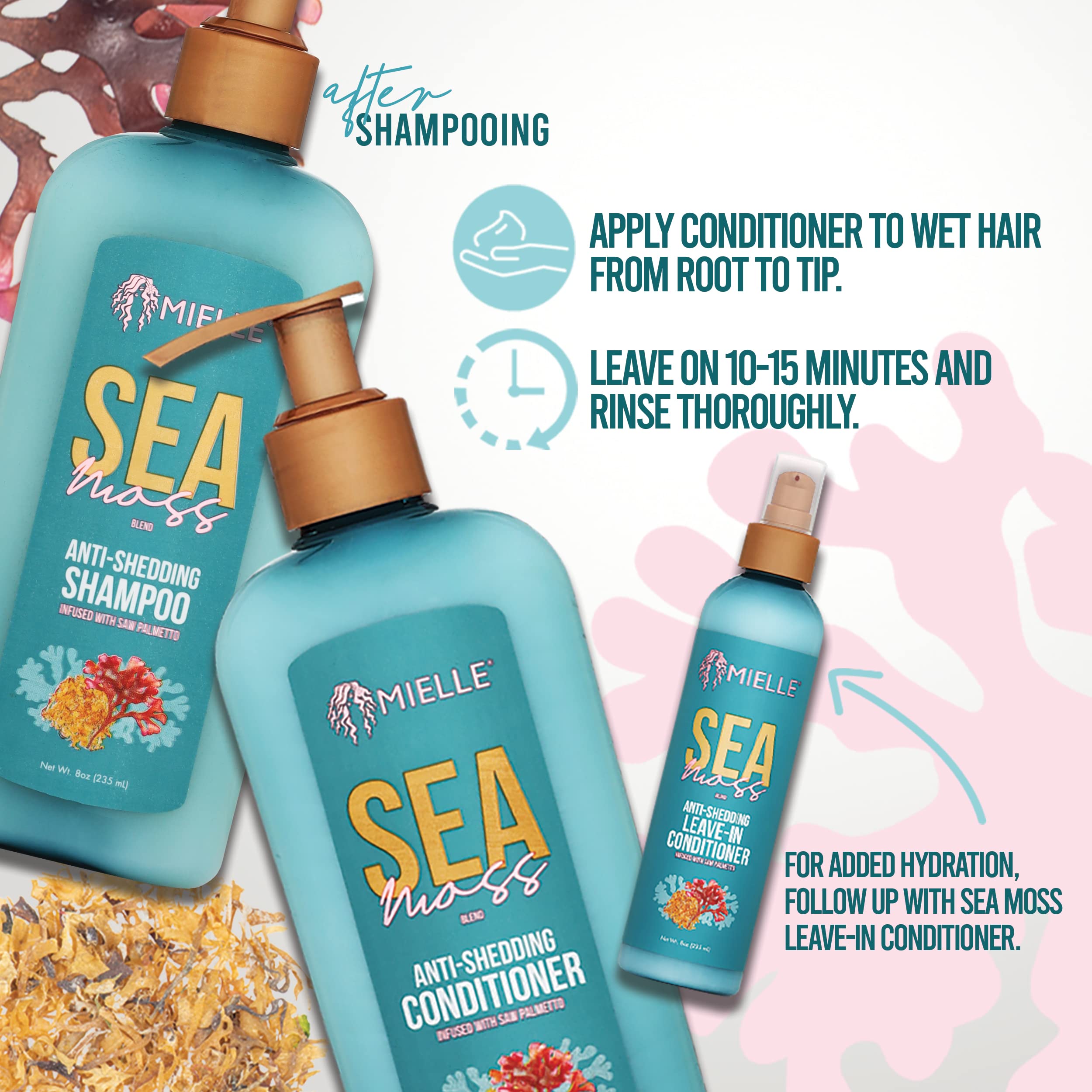Mielle Organics Sea Moss Anti-Shedding Conditioner (236ml)