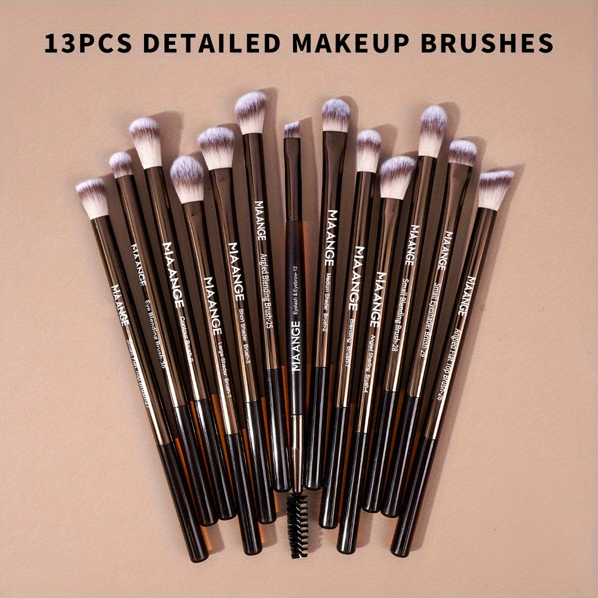 Complete 20-Piece Makeup Brush Set with Puff & Organizer