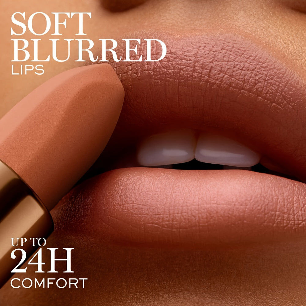 Lancôme Soft Matte Squalane Lipstick (Highlighting the key features: matte finish + nourishing squalane)