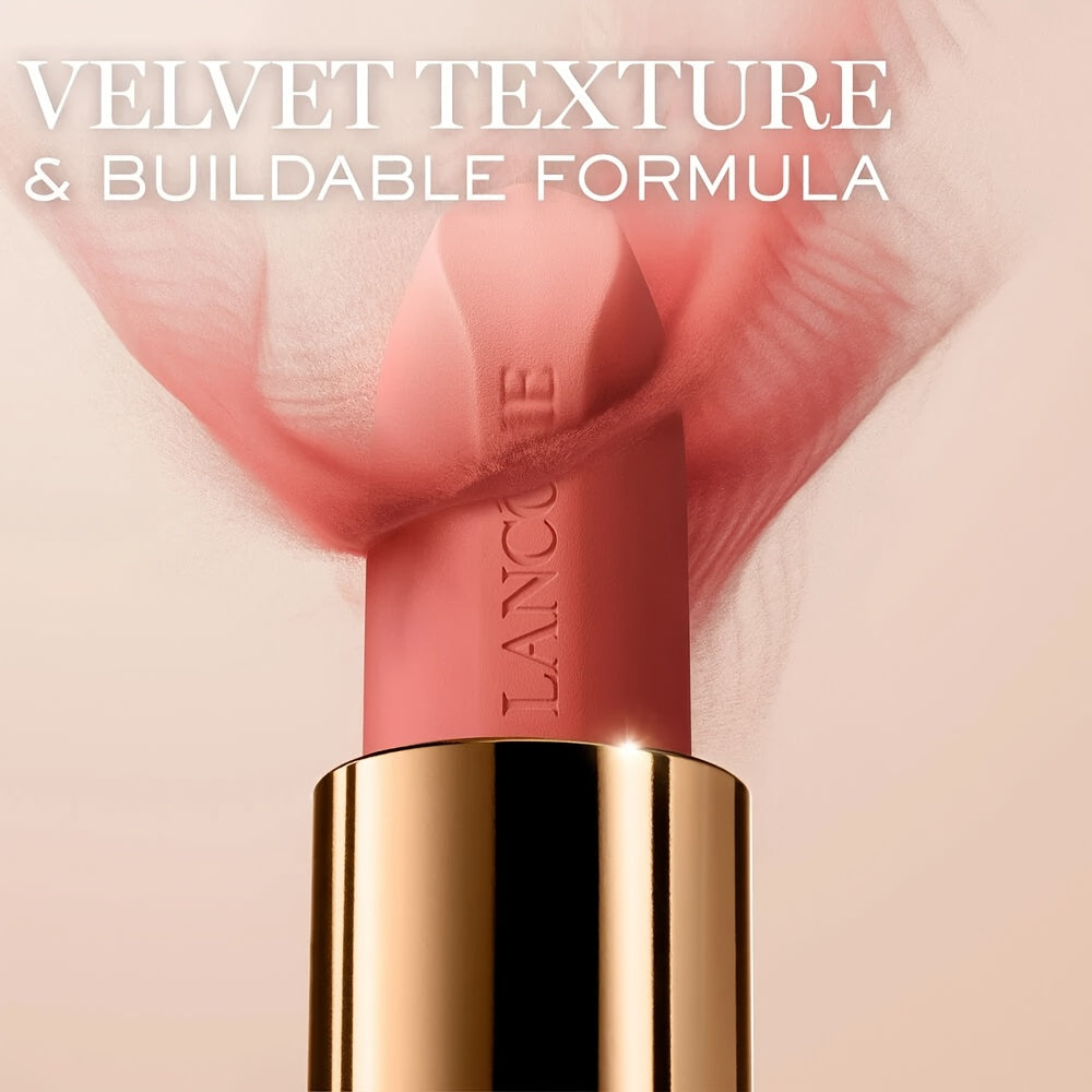 Lancôme Soft Matte Squalane Lipstick (Highlighting the key features: matte finish + nourishing squalane)