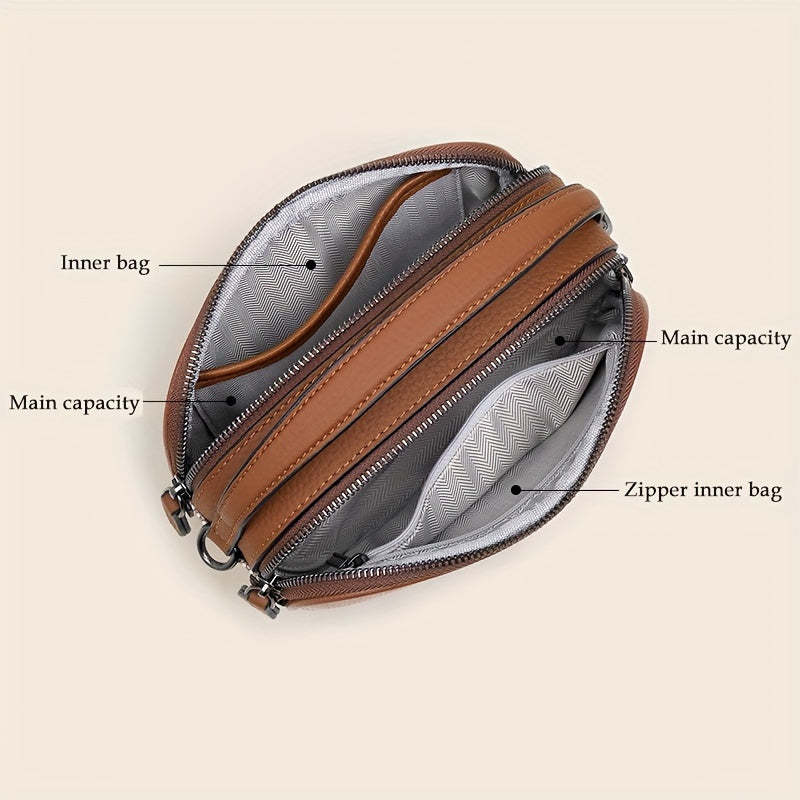 Ondy Retro Plaid Messenger Bag