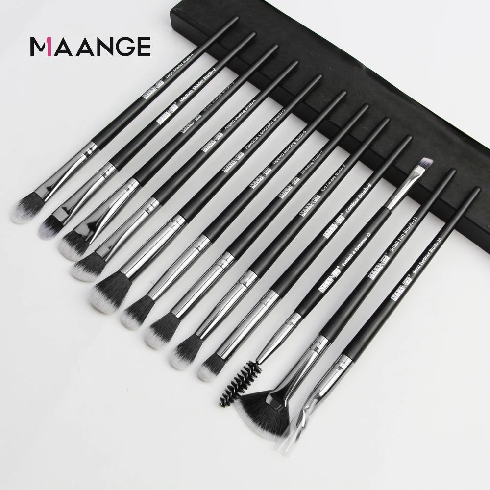 MAANGE Pro Pink Eye & Face Makeup Brush Set – 1 to 14PCS Cosmetic Tools for a Flawless Finish