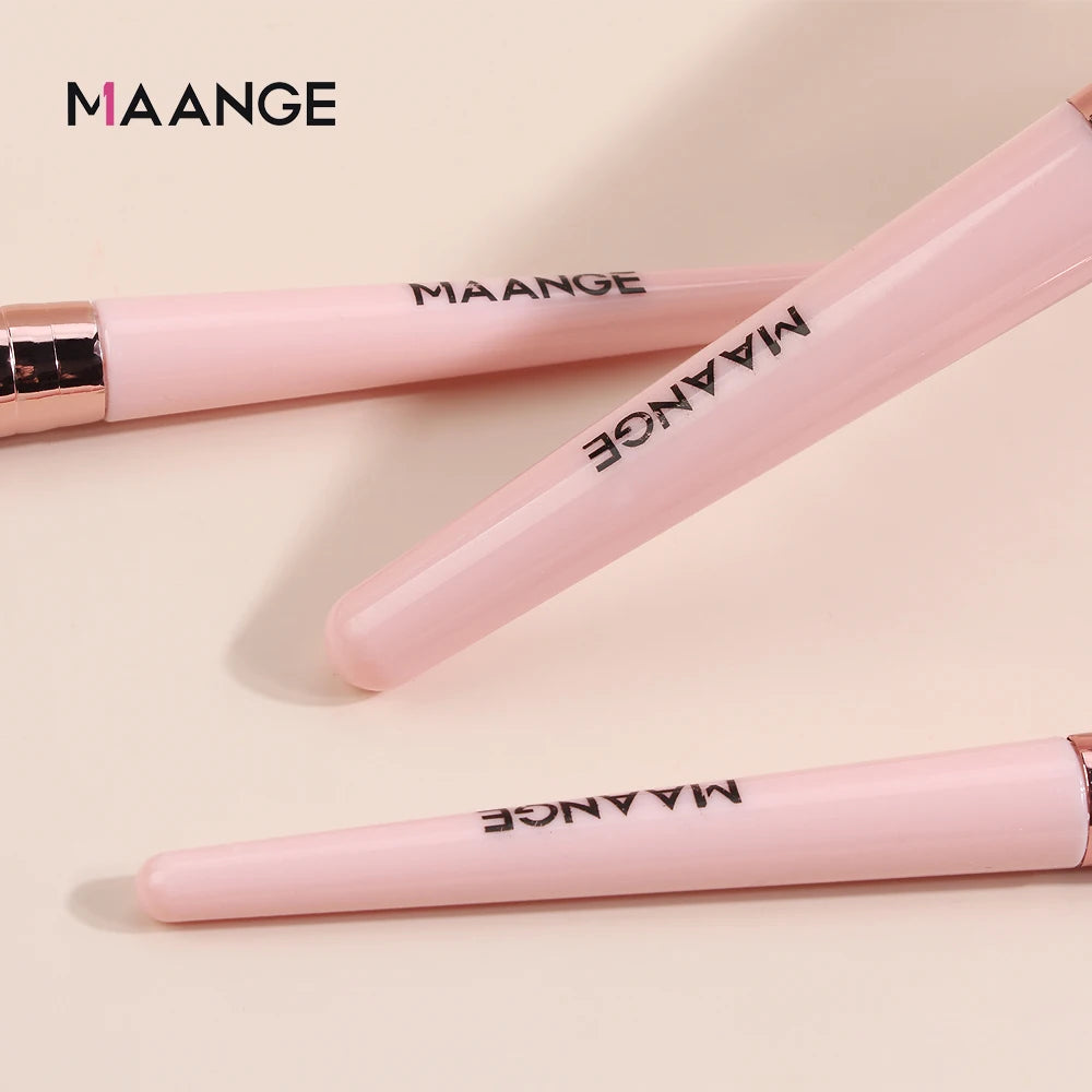MAANGE Pro Pink Eye & Face Makeup Brush Set – 1 to 14PCS Cosmetic Tools for a Flawless Finish