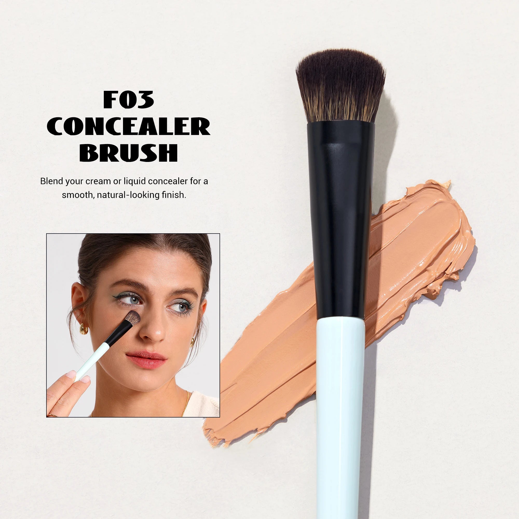 Jessup DuoGlow 3-Piece Makeup Brush Set