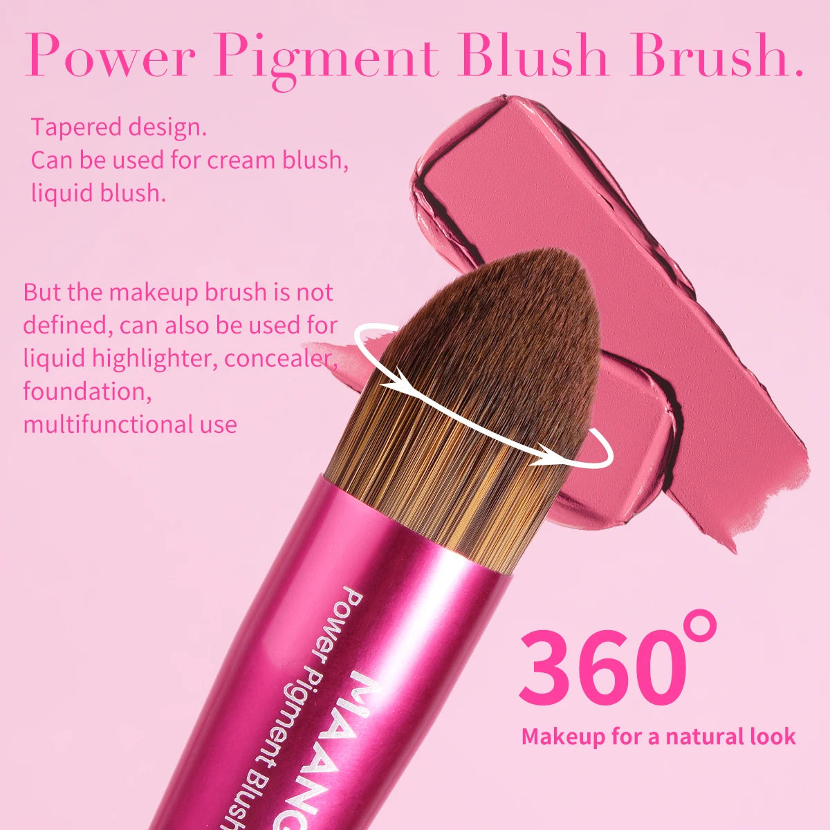 MAANGE 21PCS Magic Pink Makeup Brush Set