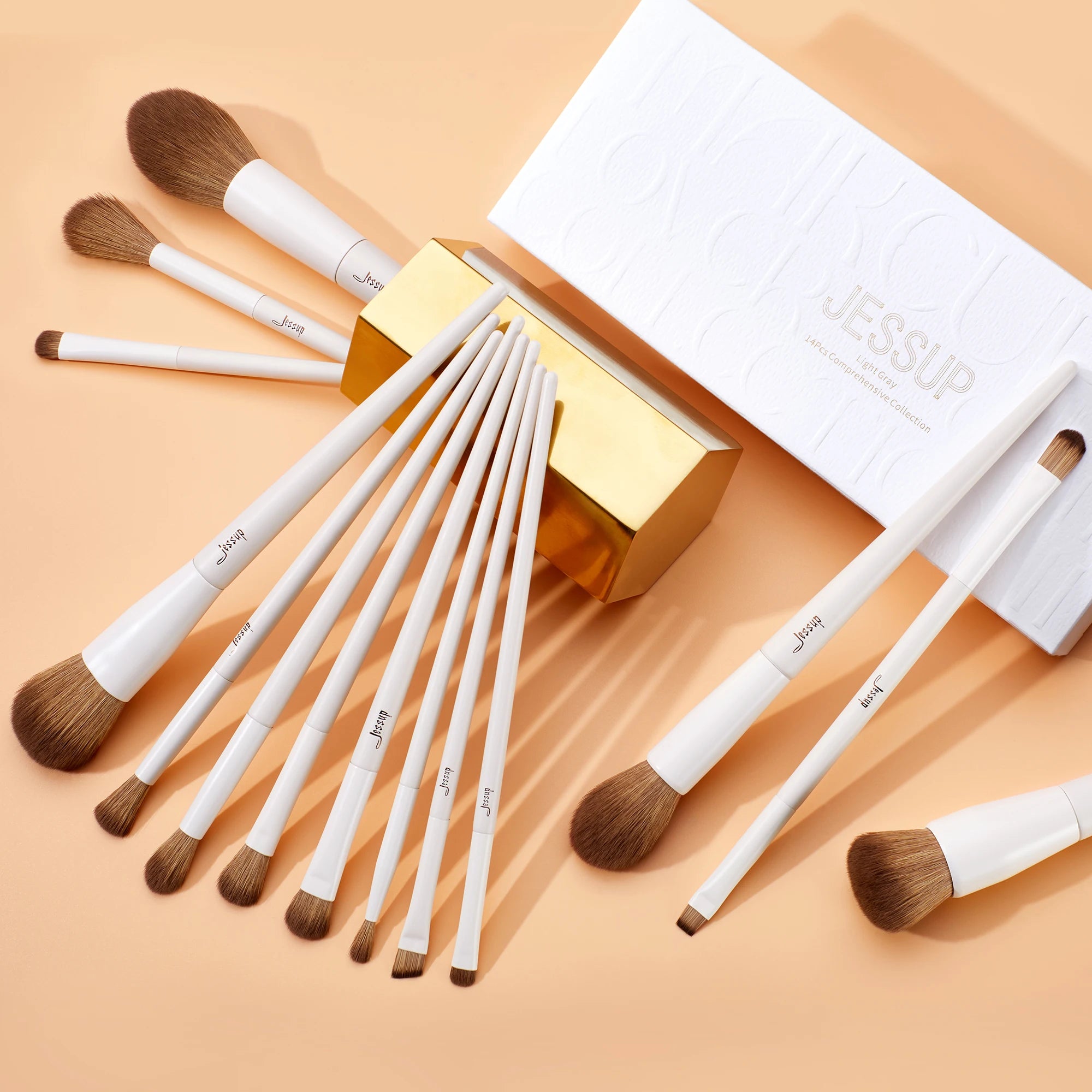 Jessup Professional 14-Piece Makeup Brush Set (T329)