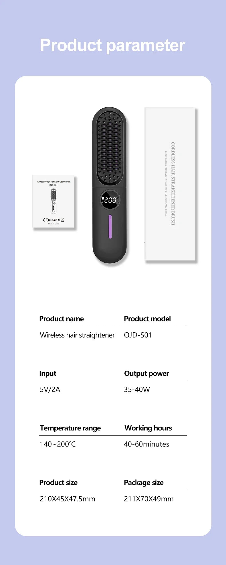 Electric Hot Comb – Multifunctional Straightening & Styling Tool