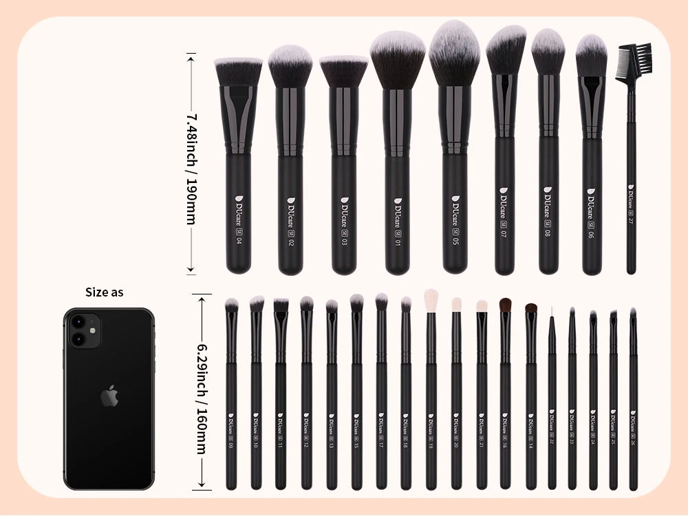 FlawlessTouch Full Professional Makeup Brush Collection