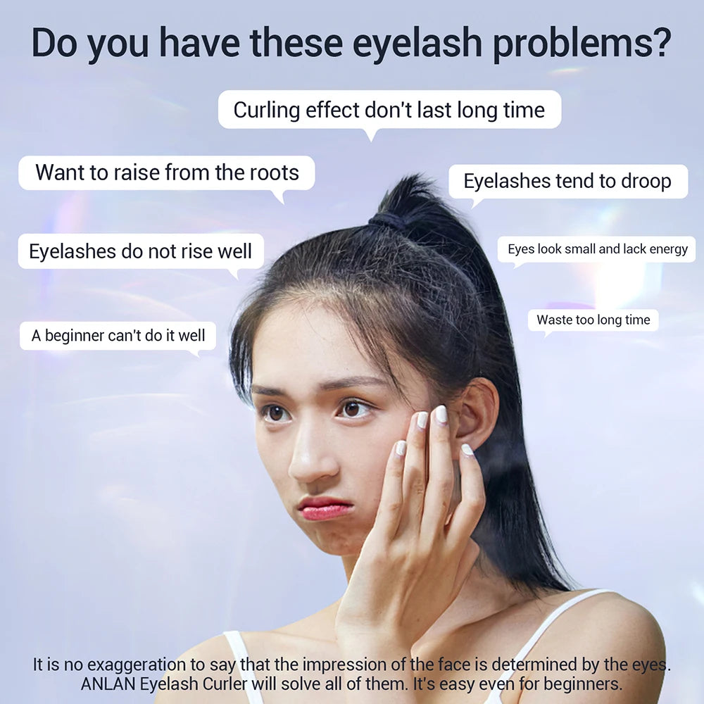 ANLAN Rechargeable Electric Heated Eyelash Curler