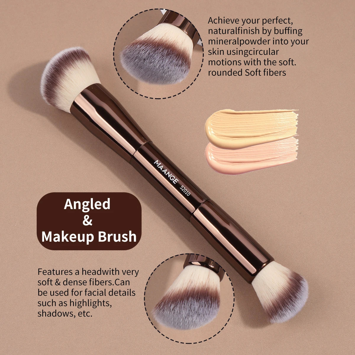 MAANGE Dual-Ended 4-in-1 Face Brush Set