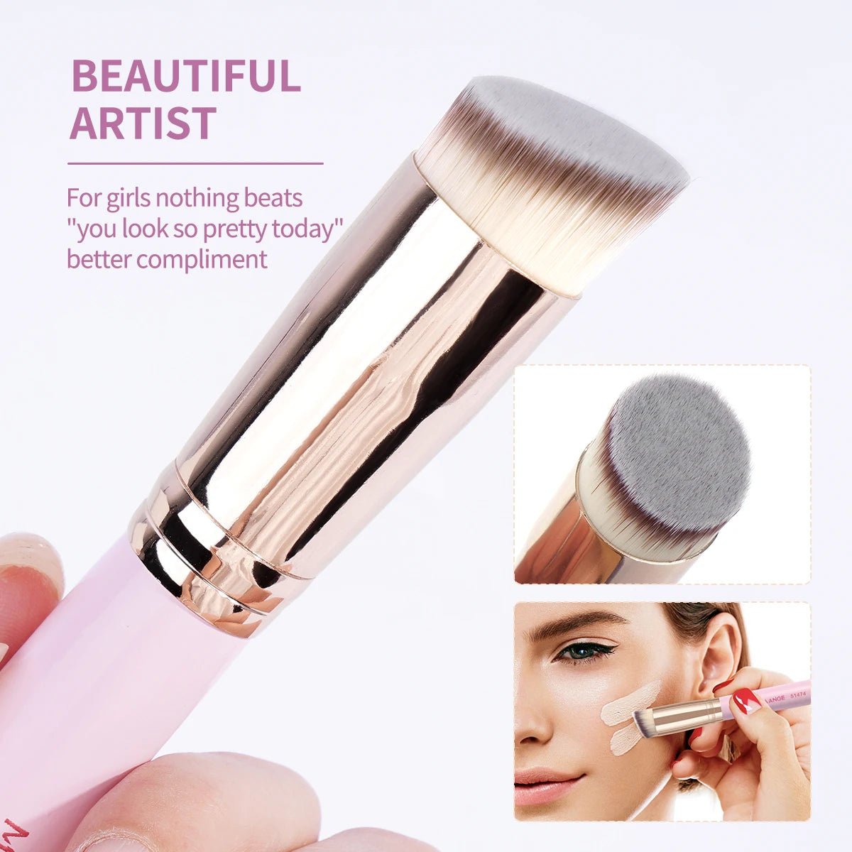 MAANGE 7-Piece Everyday Essentials Makeup Brush Set