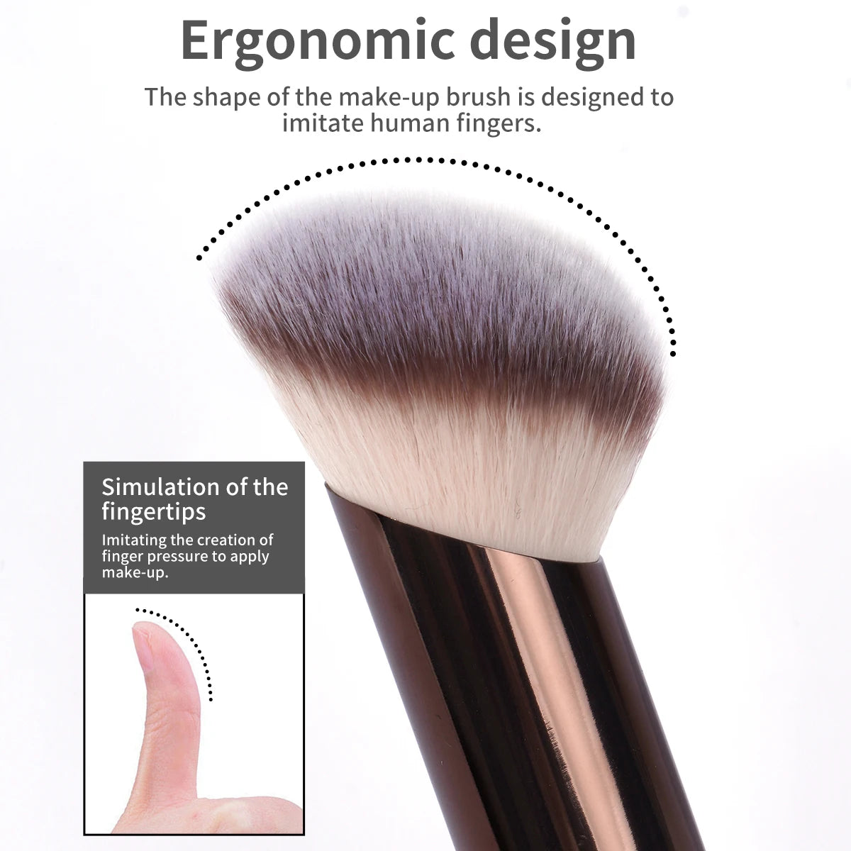 MAANGE FlawlessTouch Dual-Head Foundation & Blush Brush