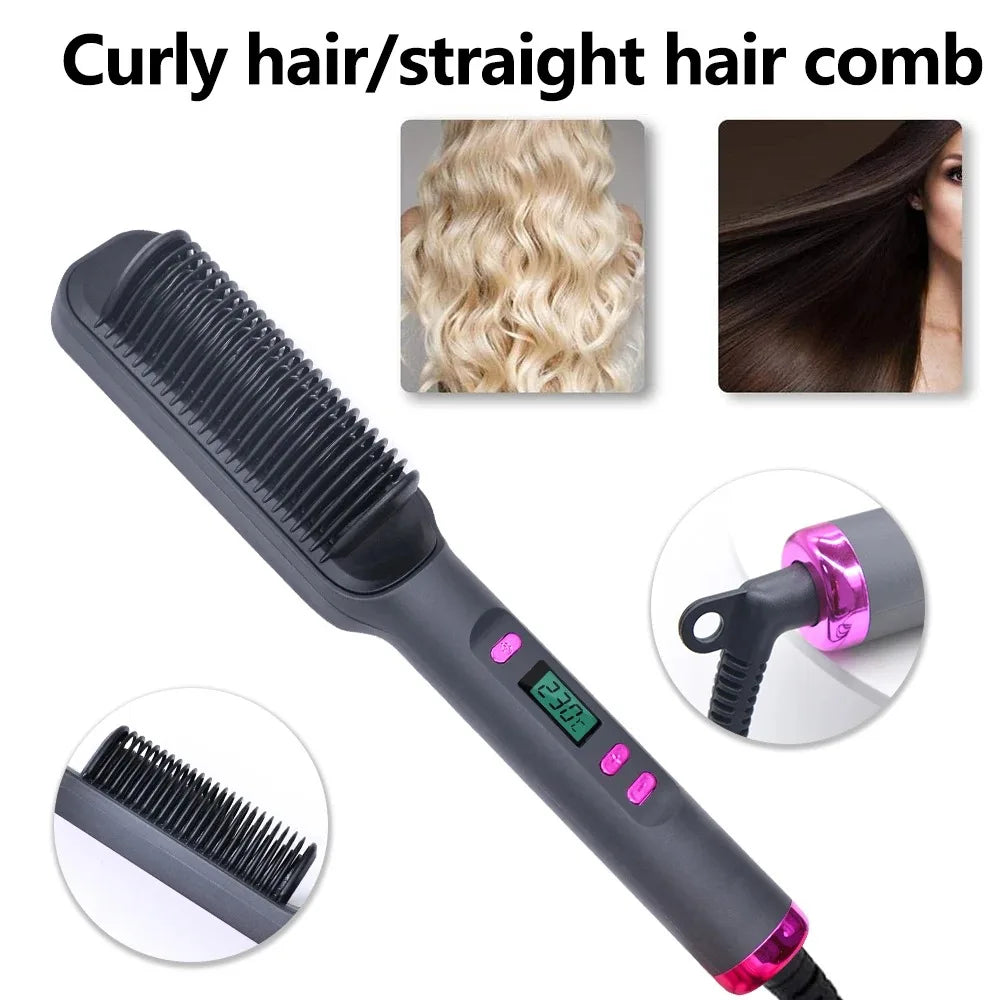 Electric Hot Comb – Multifunctional Straightener & Styling Tool