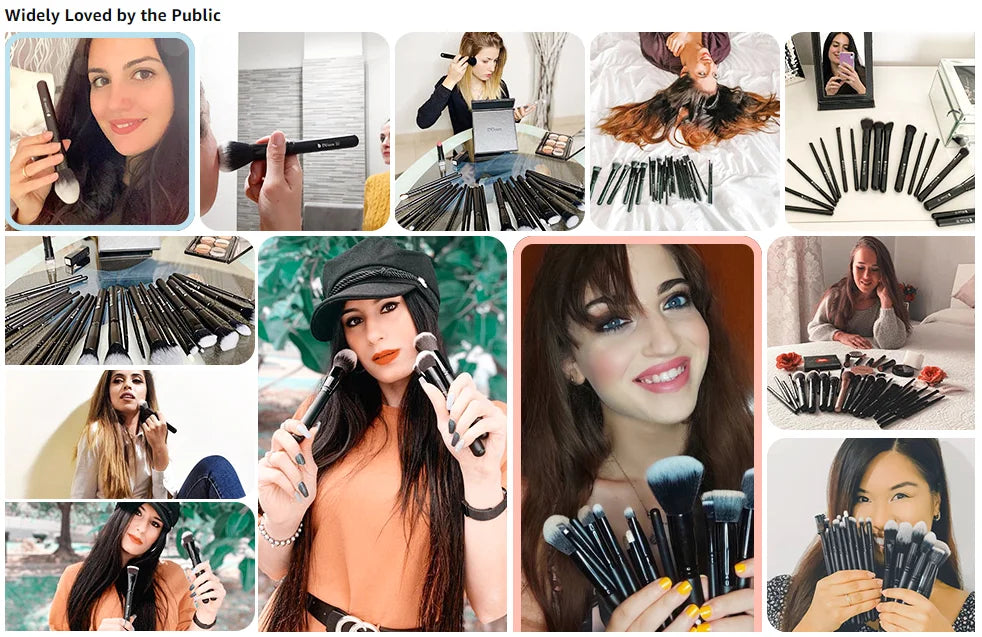 FlawlessTouch Full Professional Makeup Brush Collection