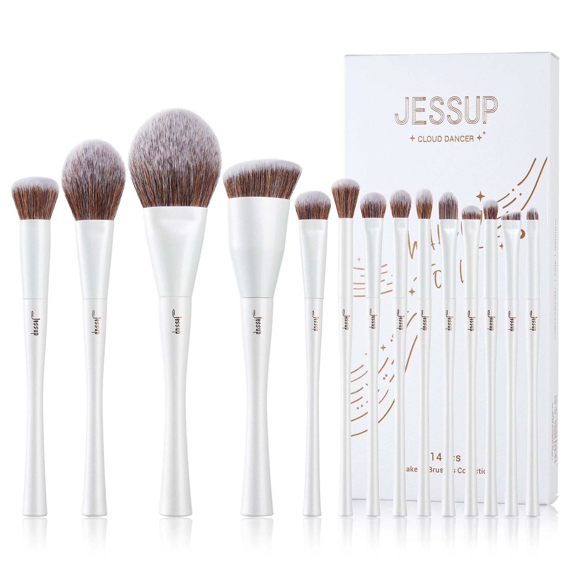 Jessup Glam Kit – 4 to 14pcs Brush Set with Extras
