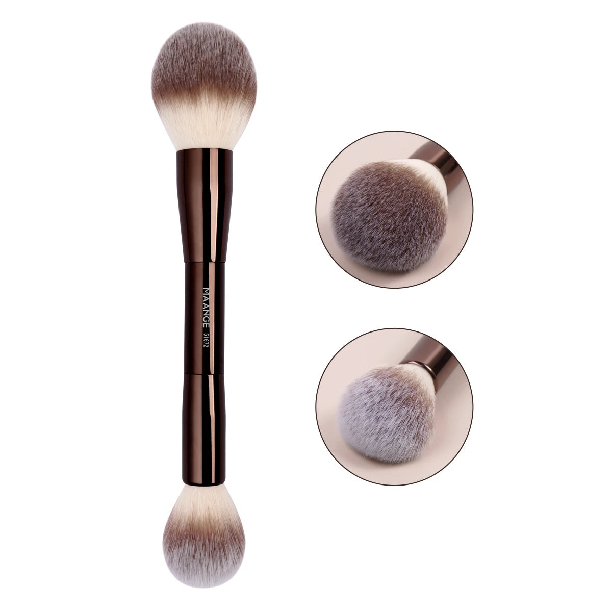 MAANGE FlawlessTouch Dual-Head Foundation & Blush Brush