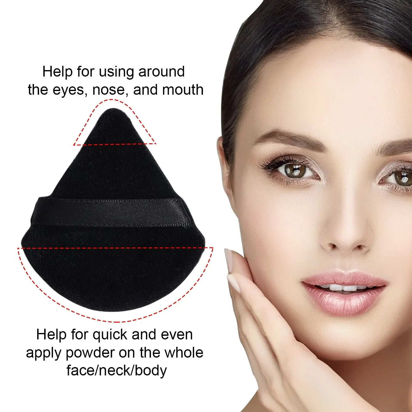 MAANGE ProSoft Triangle Powder Puff Set