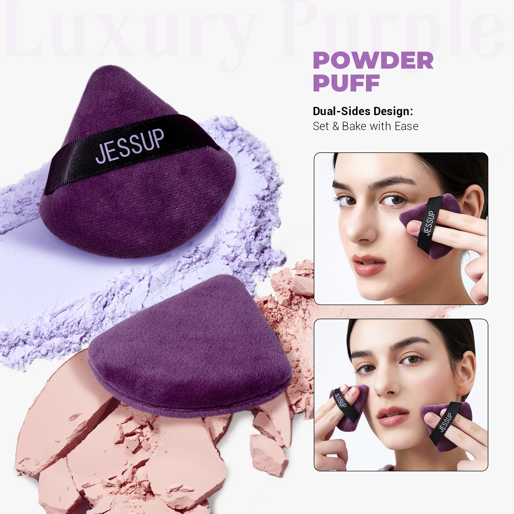 Jessup Pro Finish Puff Duo (SP018) – The Ultimate Setting & Baking Kit