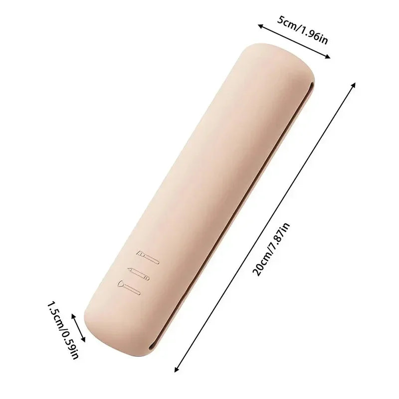 SiliconeGlow Travel Brush Case