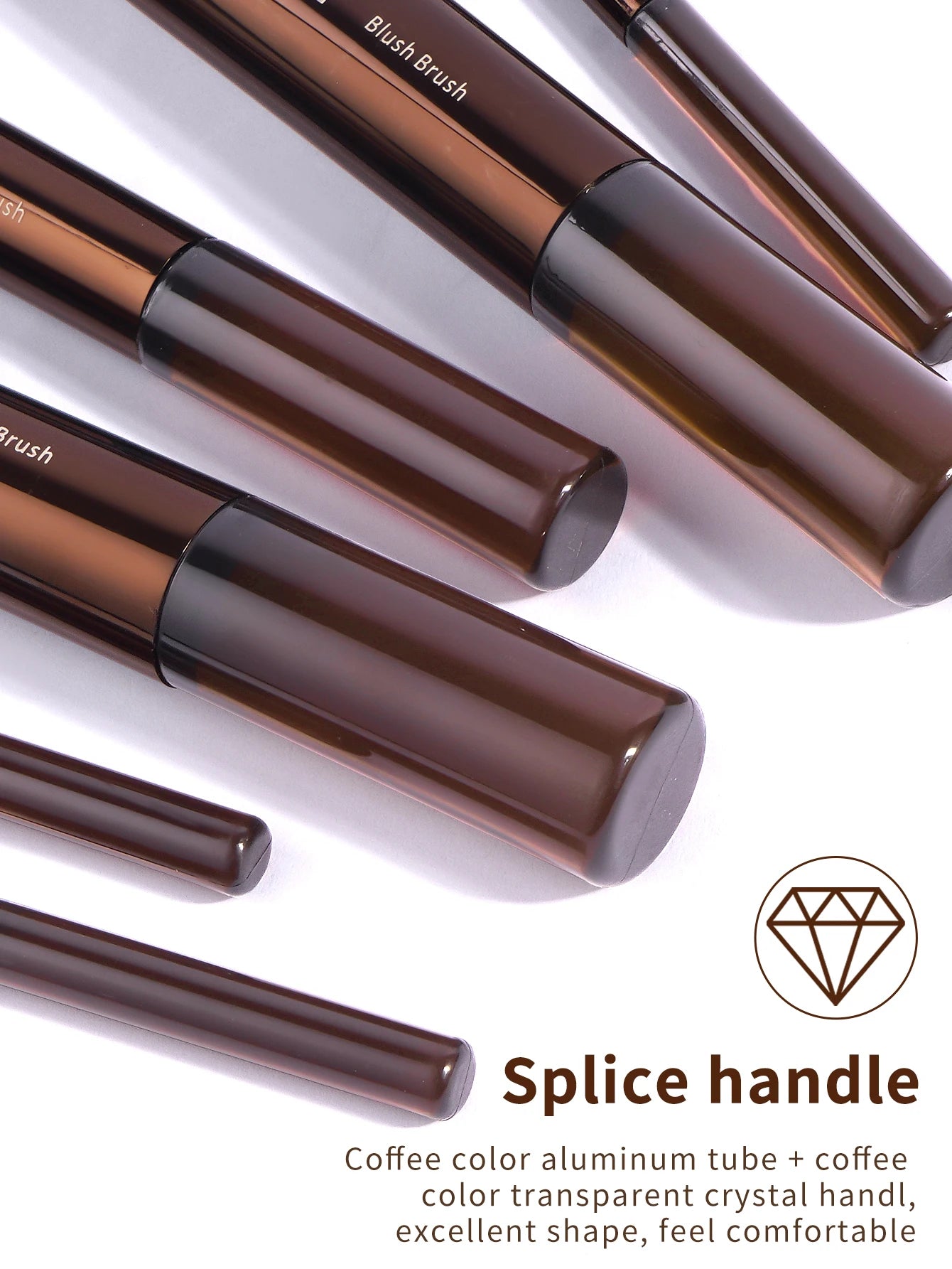 MAANGE VelvetFinish 15pcs Makeup Brush Set with Beauty Sponges