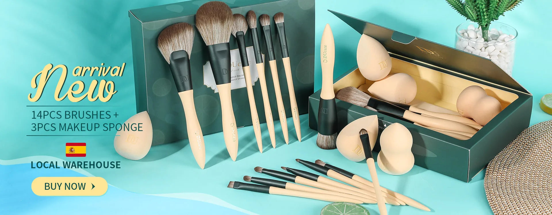 FlawlessTouch Full Professional Makeup Brush Collection