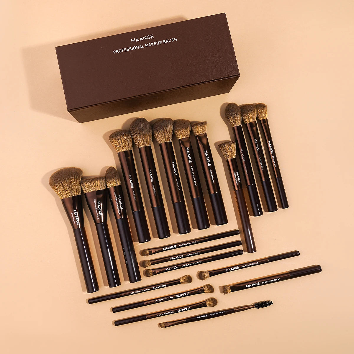 MAANGE 21PCS Magic Pink Makeup Brush Set