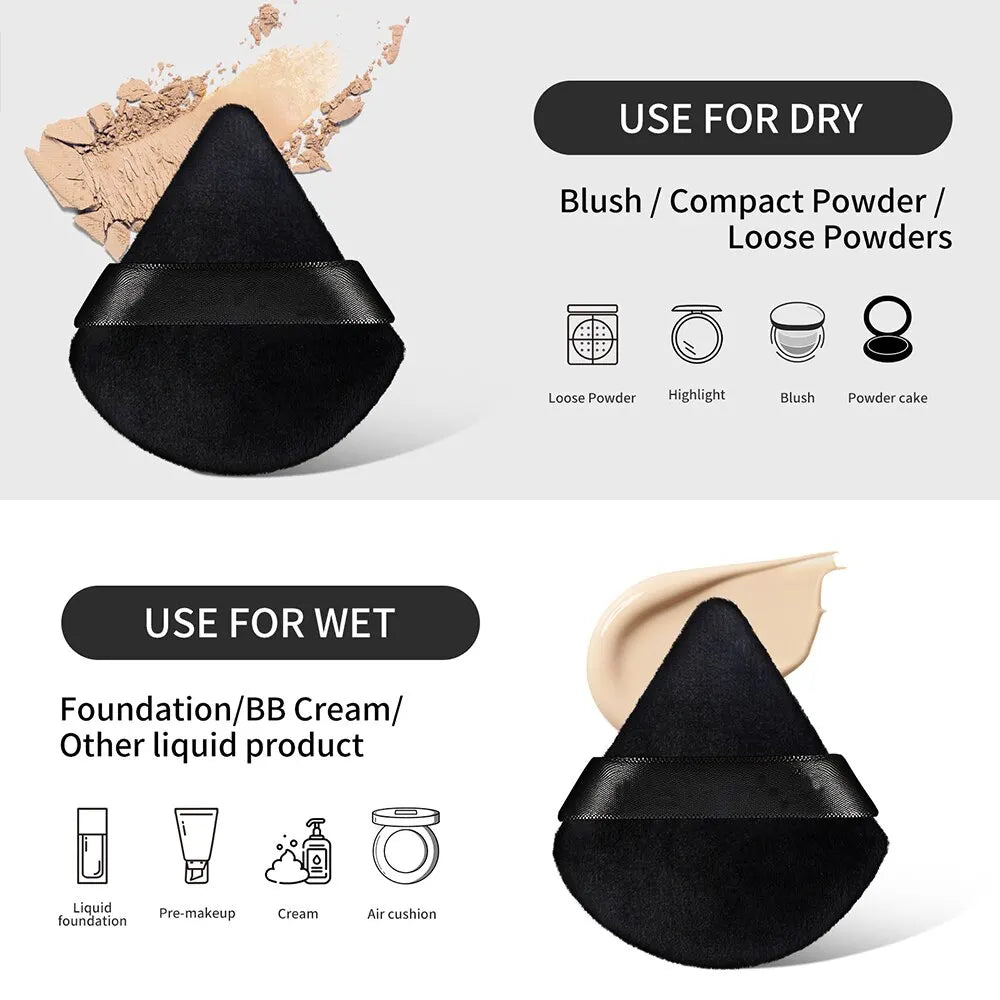 MAANGE ProSoft Triangle Powder Puff Set