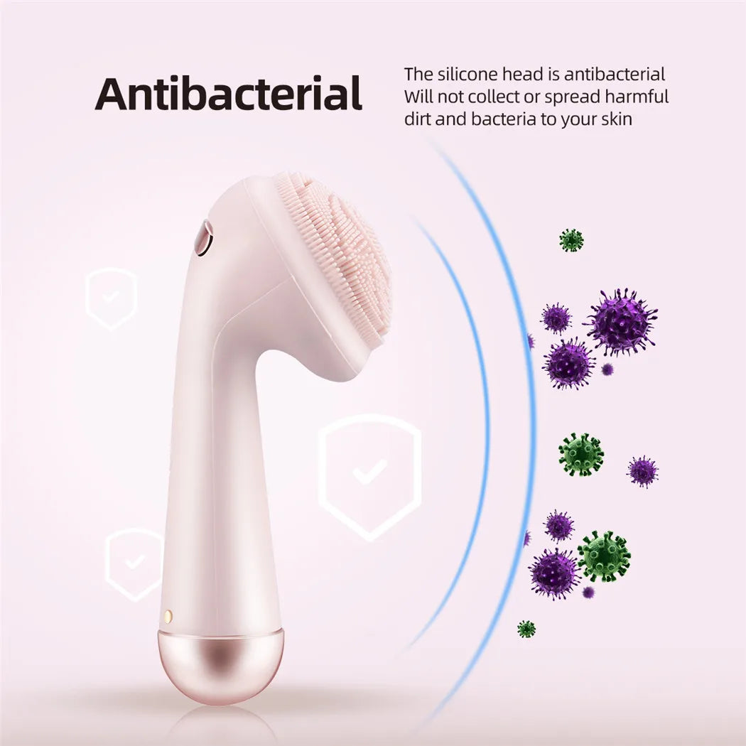 Electric Silicone Facial Cleansing Brush – Rechargeable & Waterproof