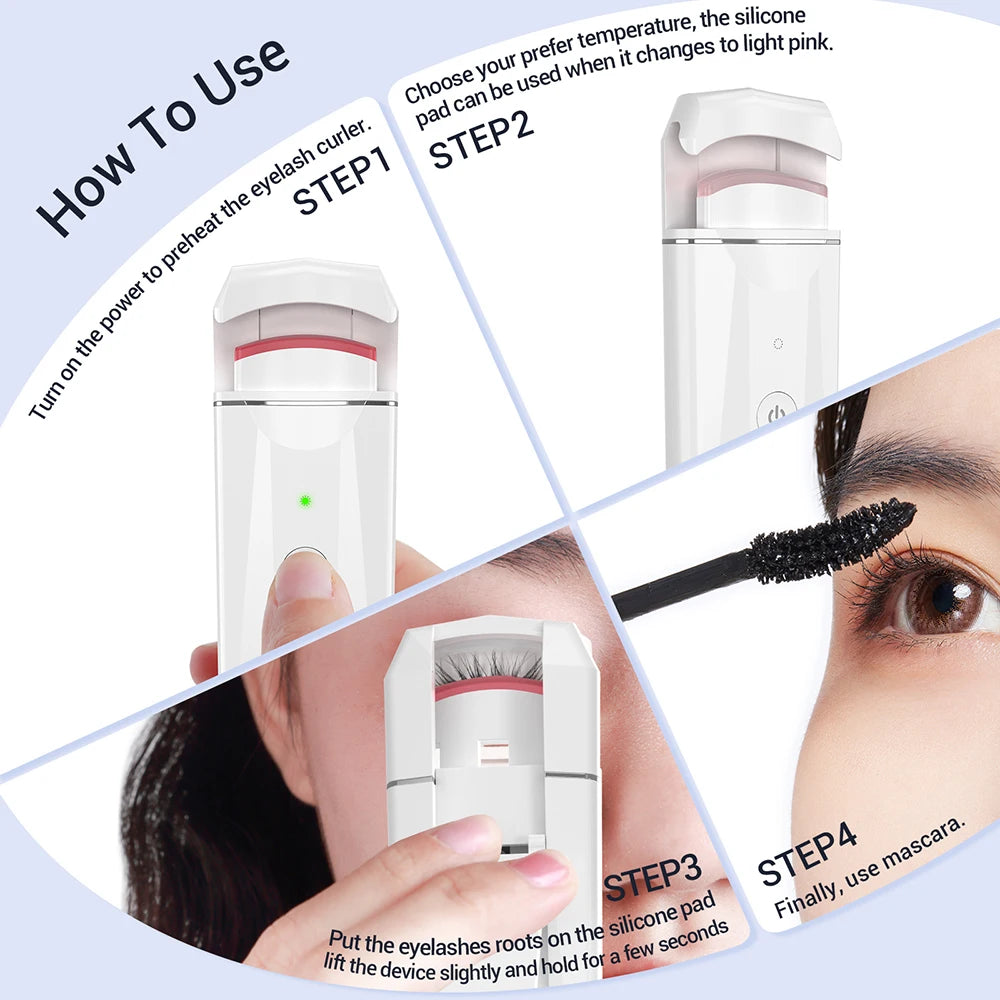 ANLAN Rechargeable Electric Heated Eyelash Curler