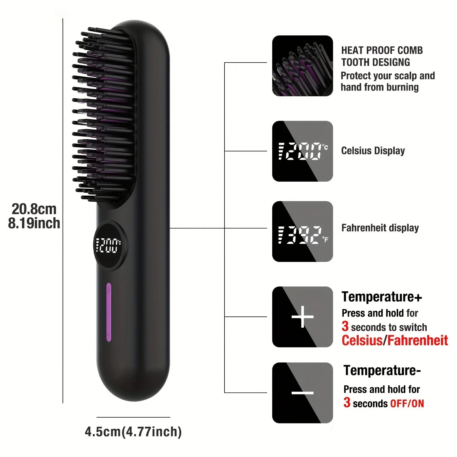 Electric Hot Comb – Multifunctional Straightening & Styling Tool