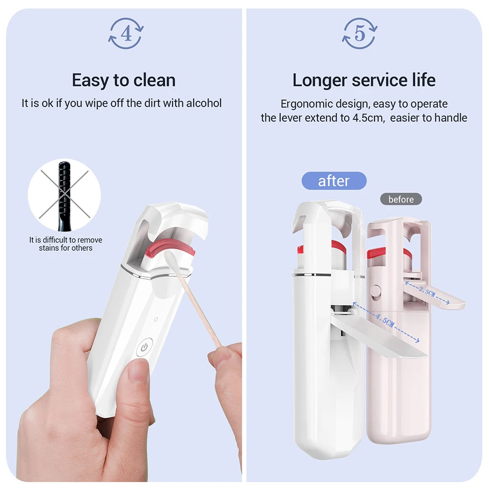 ANLAN Rechargeable Electric Heated Eyelash Curler