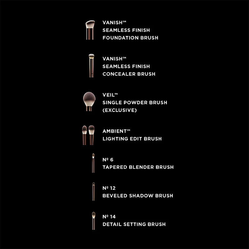 Hourglass Glow Set™ – 7-Piece Pro Brush Collection