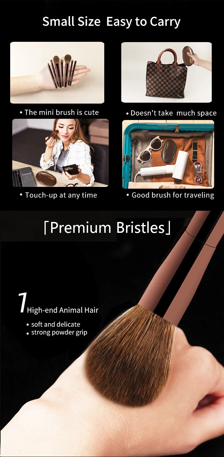 Hourglass Mini 7-Piece Portable Makeup Brush Set