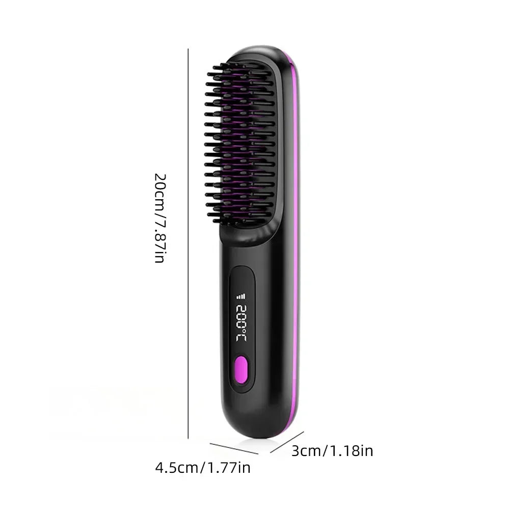 IonGlow Ceramic Heat Comb – USB Rechargeable