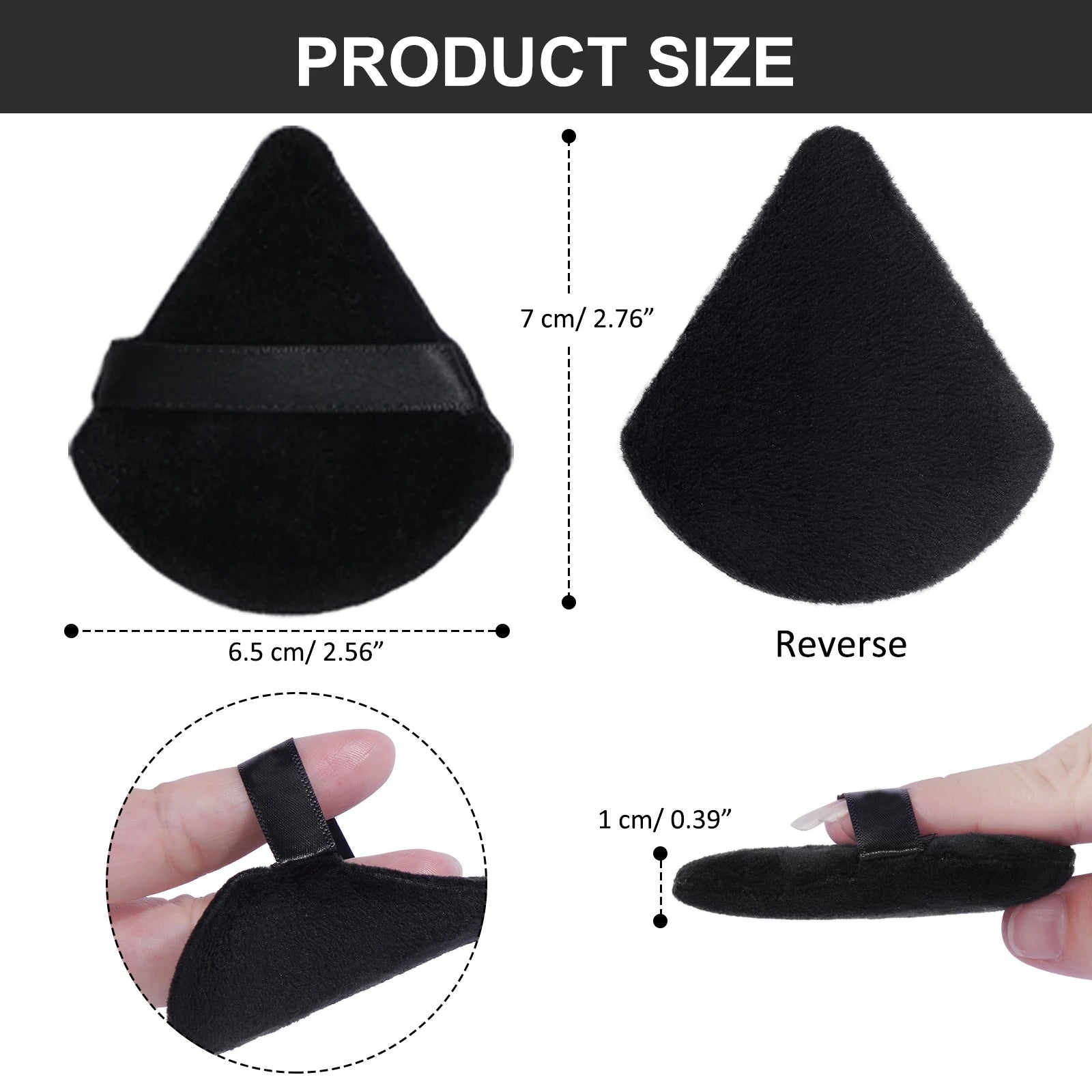 MAANGE ProSoft Triangle Powder Puff Set