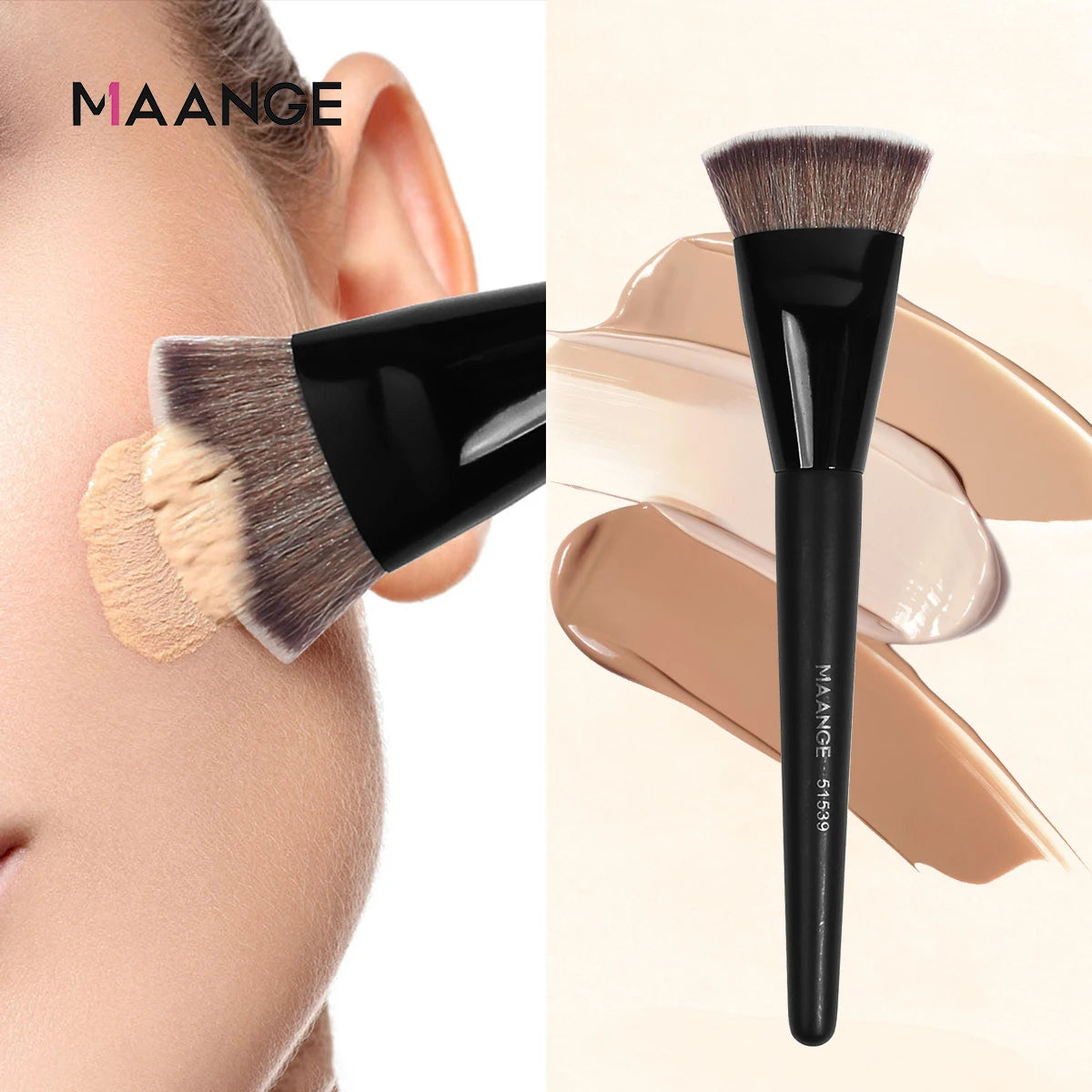 MAANGE Pro Flat Head Kabuki Brush