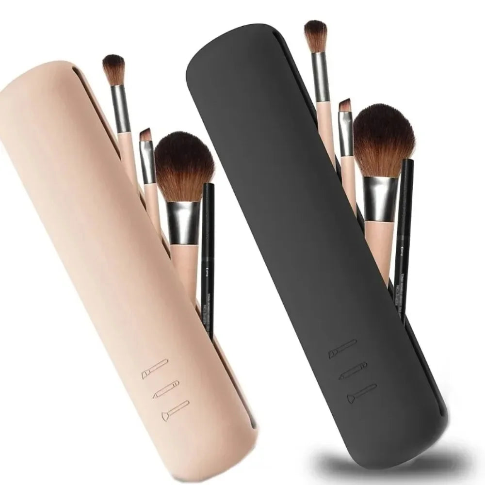 SiliconeGlow Travel Brush Case