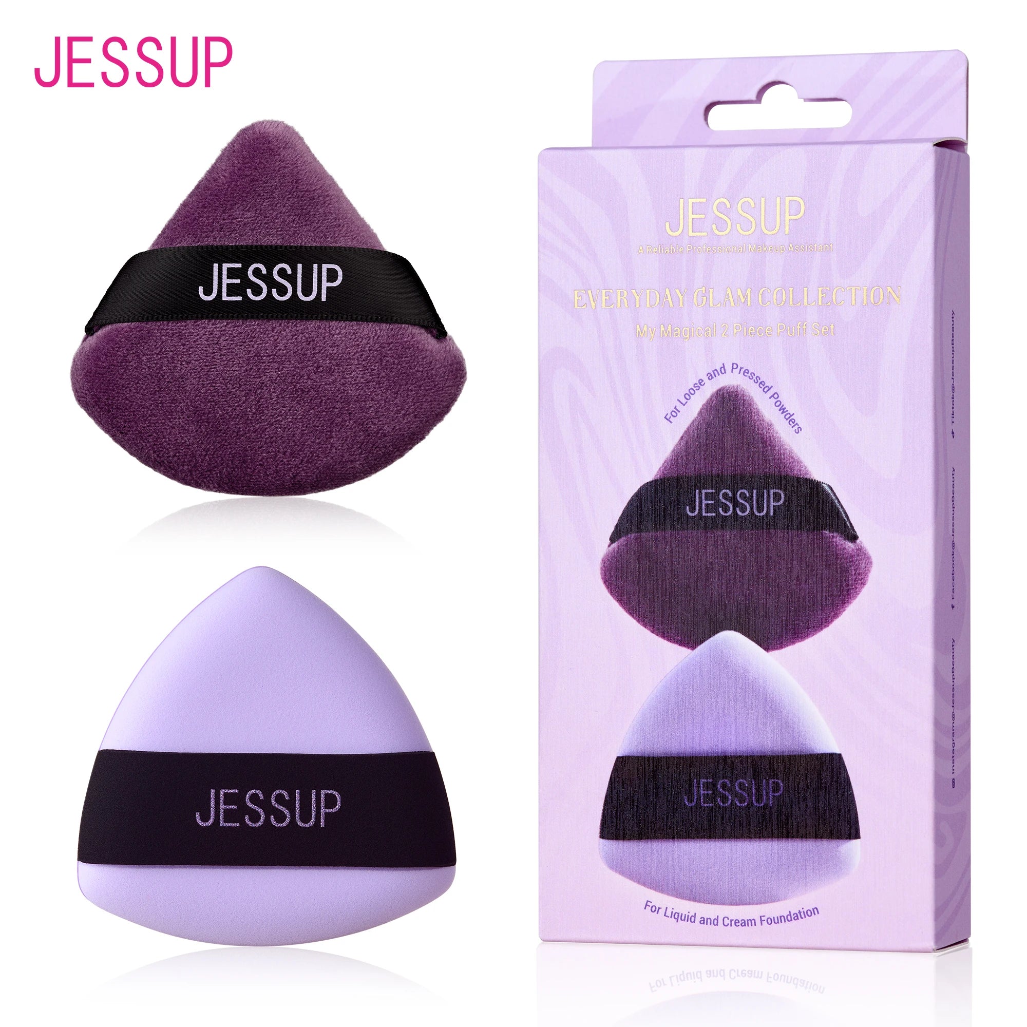 Jessup Pro Finish Puff Duo (SP018) – The Ultimate Setting & Baking Kit
