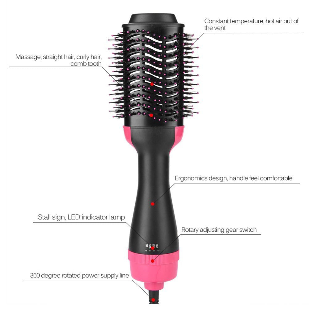 2-in-1 Hot Air Brush Hair Dryer & Volumizer – Multi-Functional Styling Tool for Smooth, Frizz-Free Hair