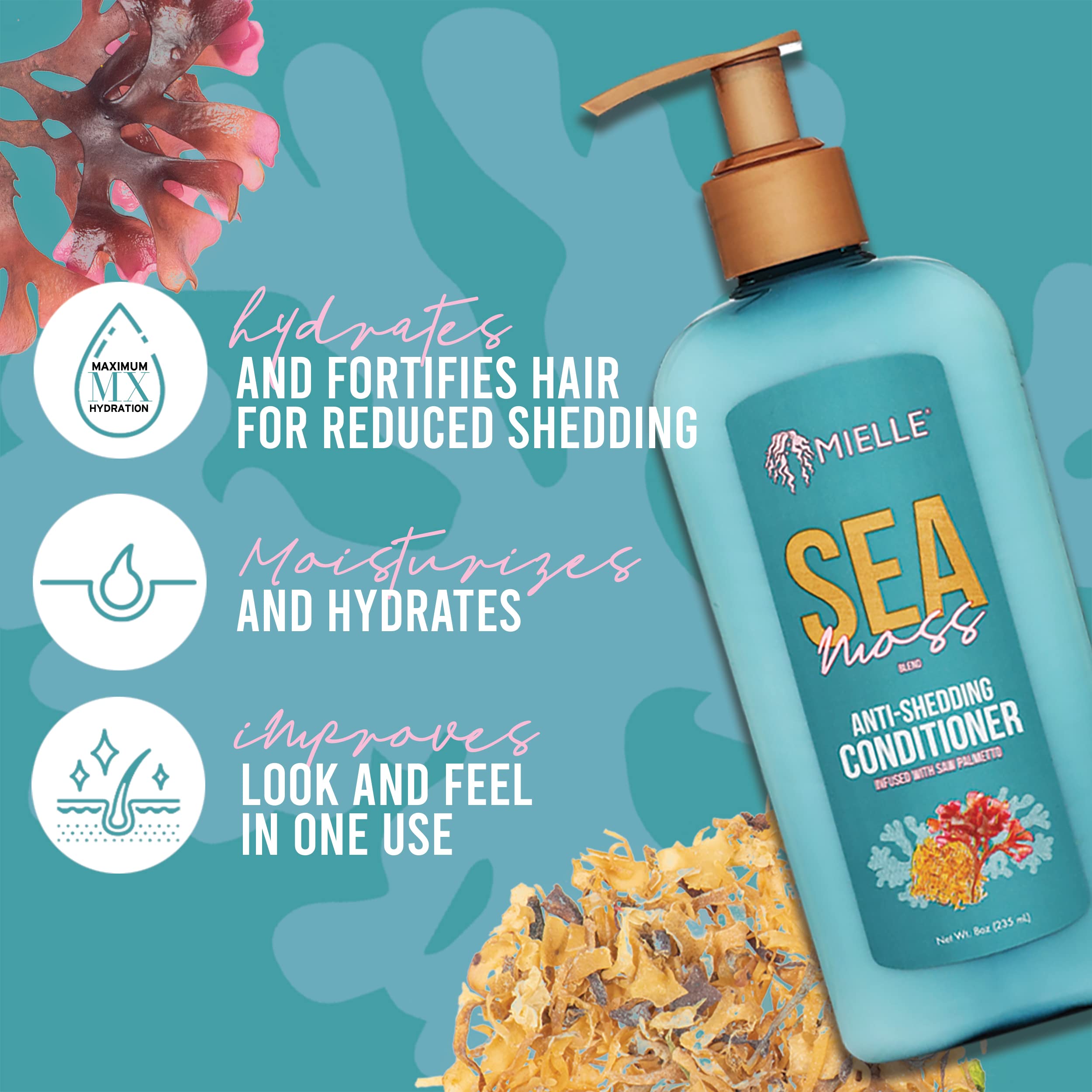 Mielle Organics Sea Moss Anti-Shedding Conditioner (236ml)