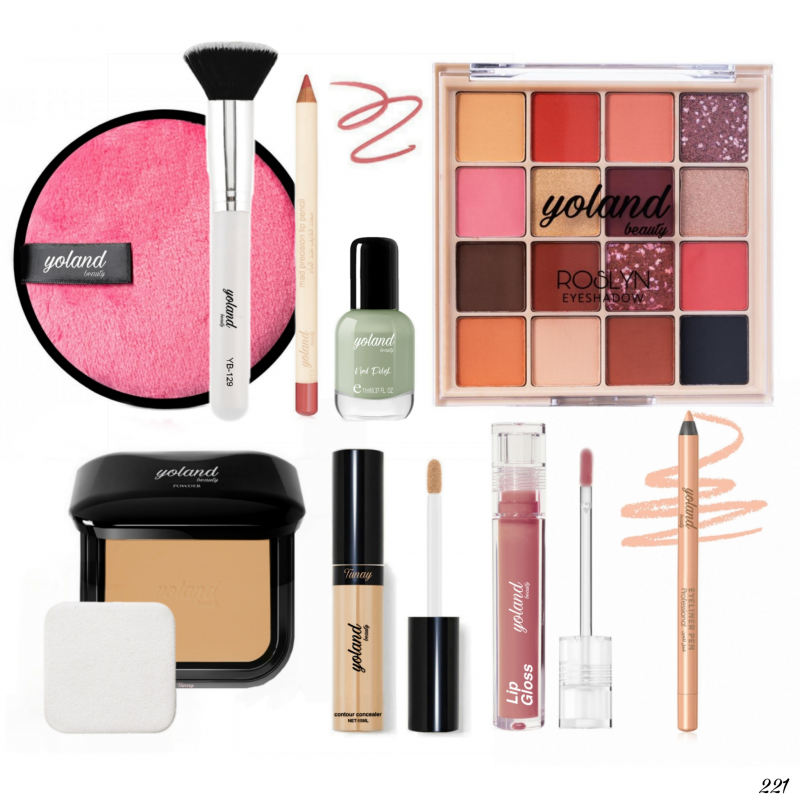 Yoland Beauty Rosalyn 221 Makeup Set