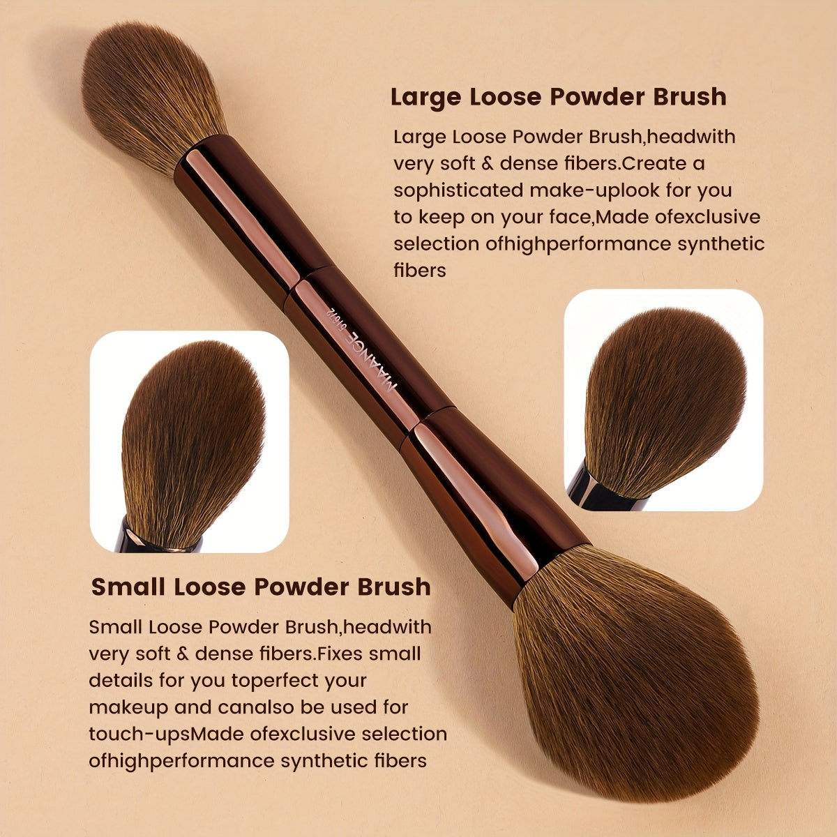 MAANGE Pro Beauty Essentials – 7pc Brush Set + 25 Sponges + Remover Pads + Cleaning Bowl