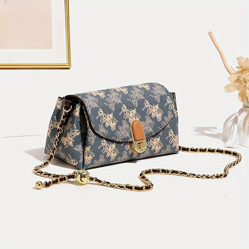 Vintage Floral Commuter Chain Bag