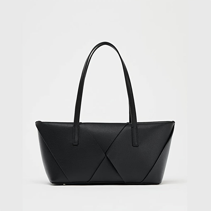 Elegant Woven Textured Tote Bag with Shoulder Strap