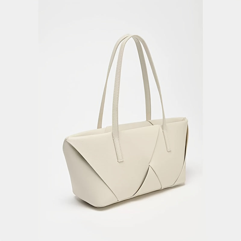Elegant Woven Textured Tote Bag with Shoulder Strap