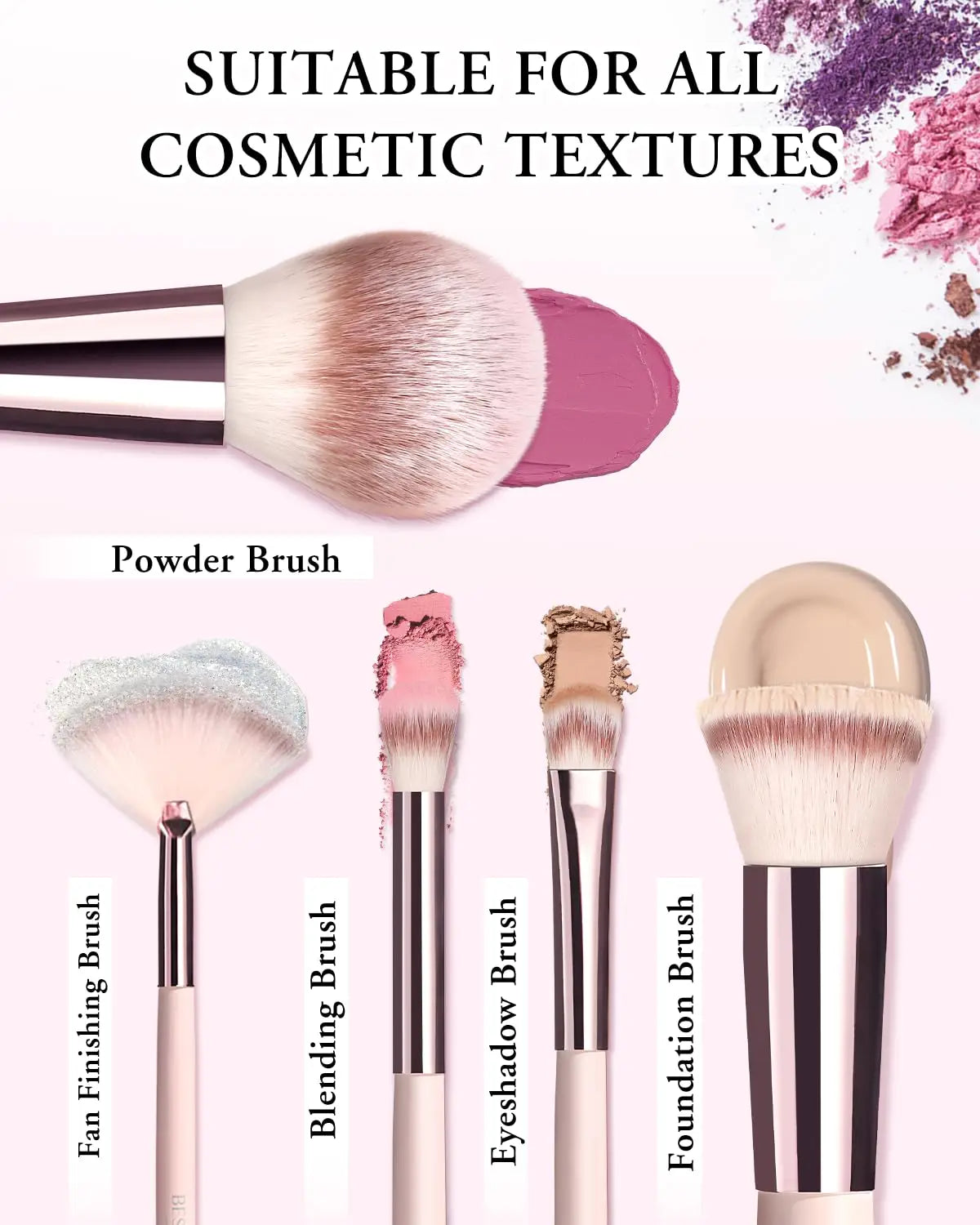 BESTOPE ProTravel 20-Piece Makeup Brush Set