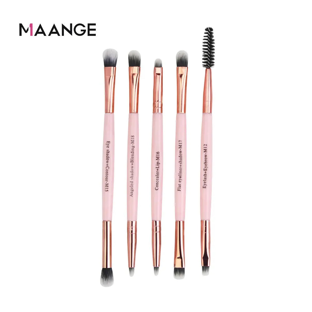 MAANGE Pro Pink Eye & Face Makeup Brush Set – 1 to 14PCS Cosmetic Tools for a Flawless Finish