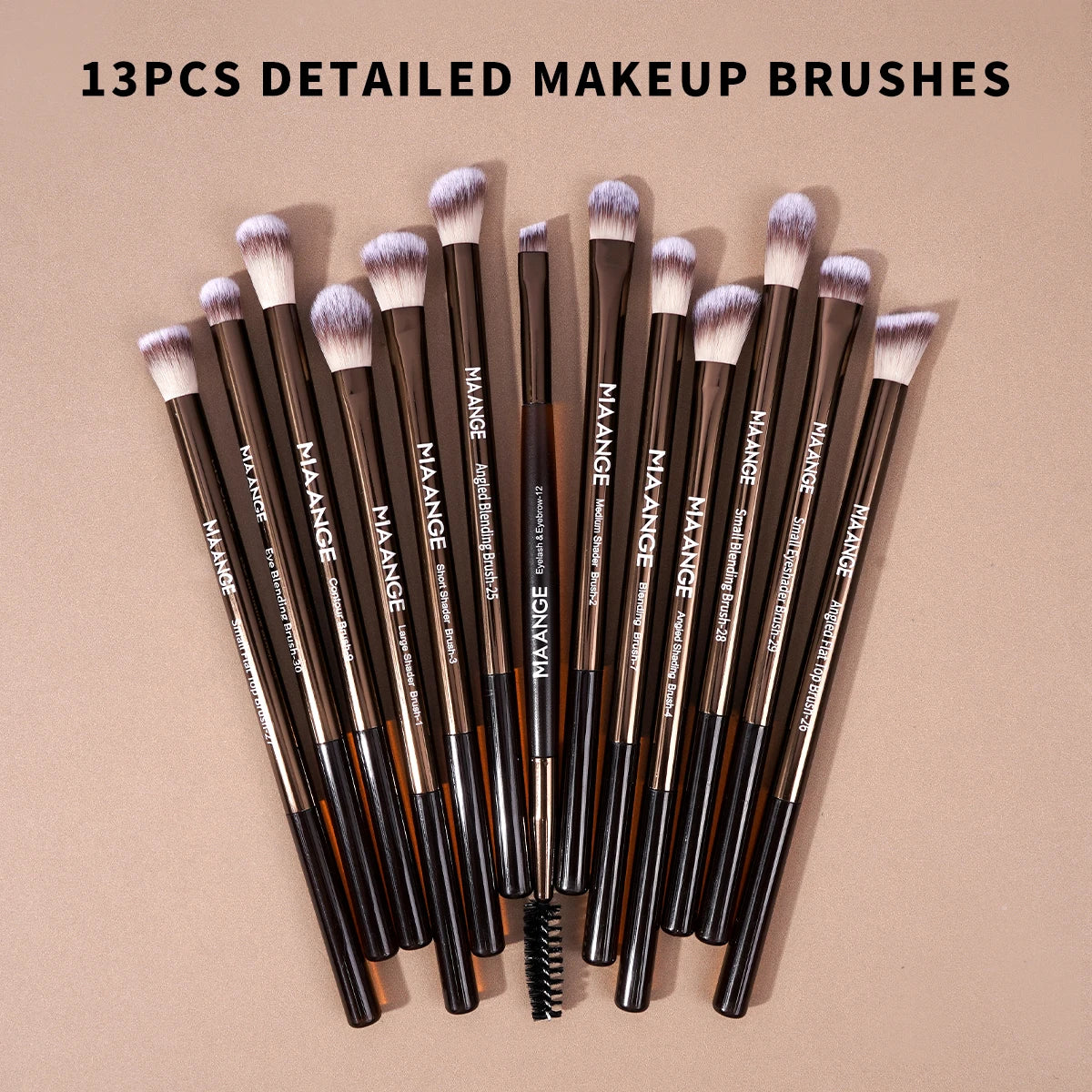 MAANGE Pro Dual-Ended 20-Piece Makeup Brush Set with Bag