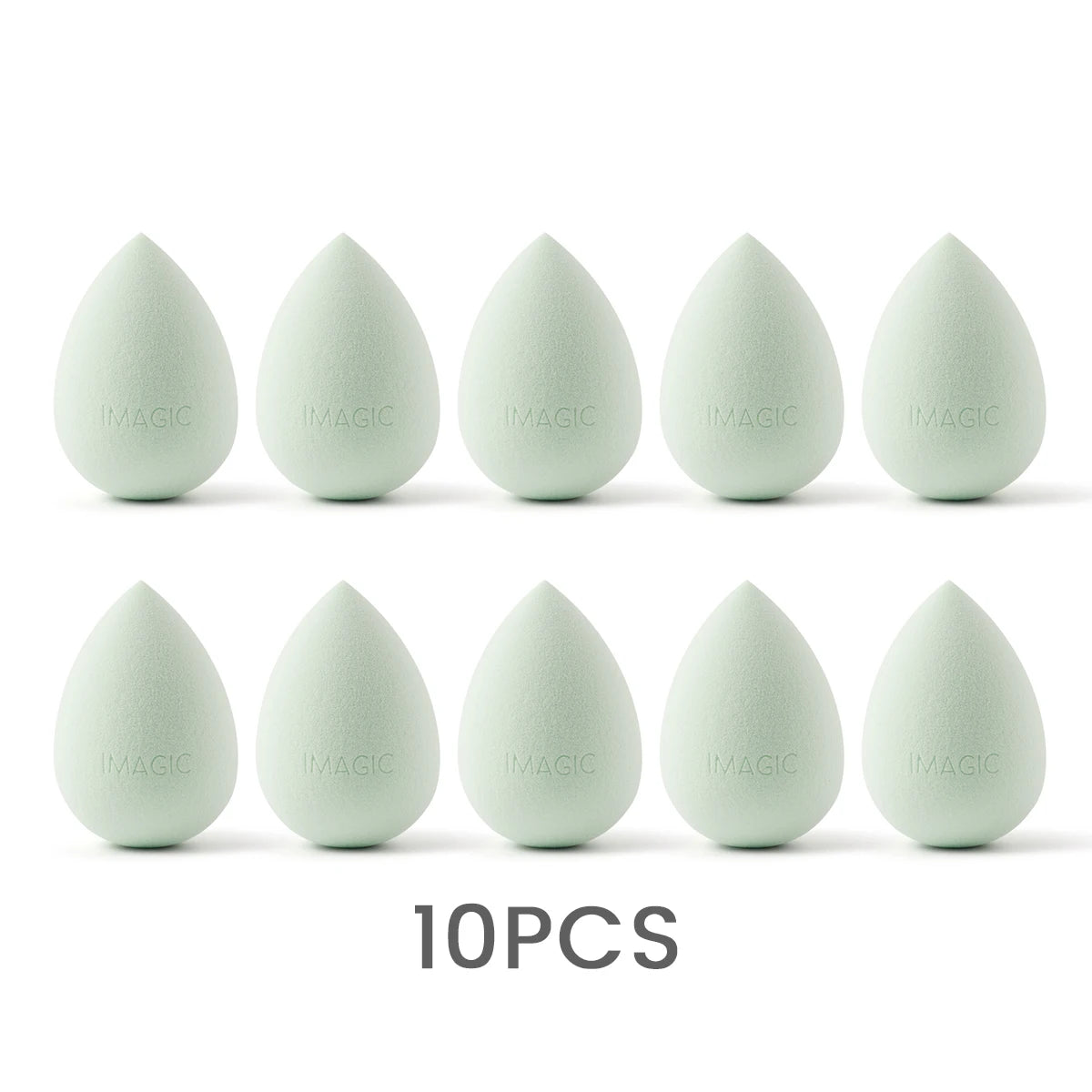 IMAGIC 10-Piece Soft Makeup Sponges – Wet & Dry Use, Multi-Shape Set